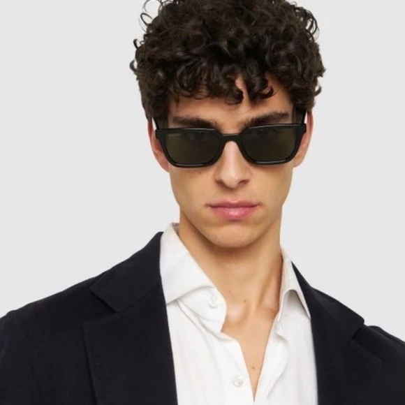 NEW GG1539S 001 GUCCI BLACK GREY CAT EYE UNISEX GUCCI SUNGLASSES - Picture 2 of 12